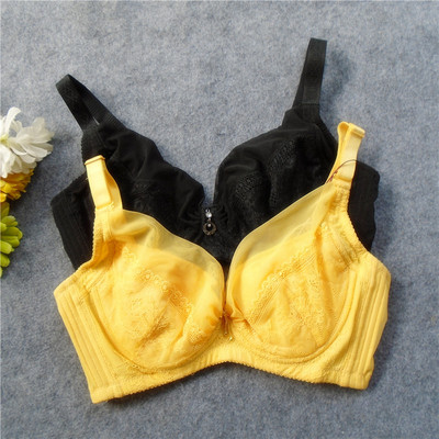 有钢圈薄杯无海绵大罩杯