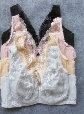 水晶杯 软钢圈超薄款大码95C95D100D 全罩杯内衣侧收副乳聚拢文胸