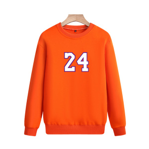WY8840--2025春秋款班服青少年卫衣打底纯色上衣印花圆领百搭P40图片