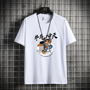 夏季新款男士短袖T恤宽松大码半袖T恤衫XZ102A-T119-P25