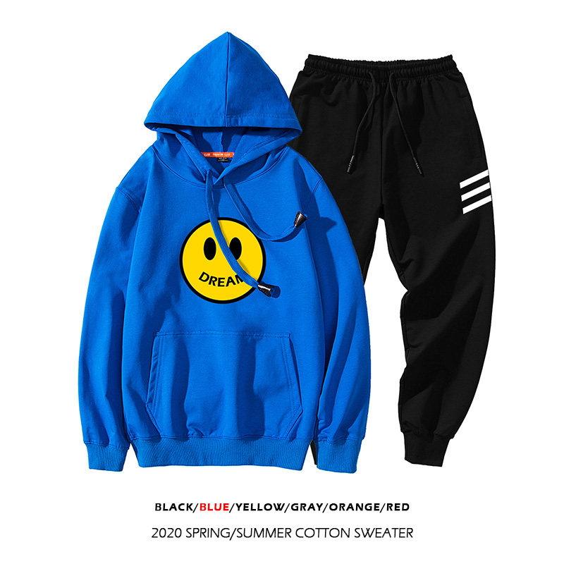 2021款日系秋季连帽卫衣初中高中学生班服休闲韩版帅气套装男P85，男装休闲套装，星座211-2