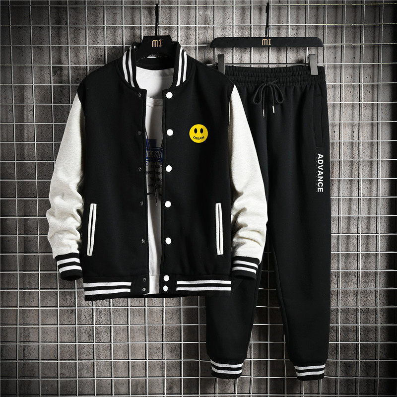 2025年春季衣服棒球服运动套装初中高中青少年学生外套男限138P95,男装休闲套装,星座211-2