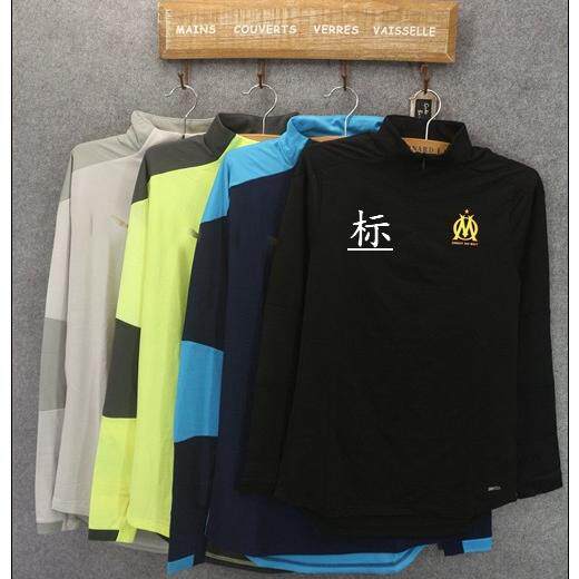 LIGUE 1 LEOPARD PU 남성 및 여성 선수 훈련 축구 하프 지퍼 따뜻하고 통기성 스포츠 긴팔 탑 TPU23094