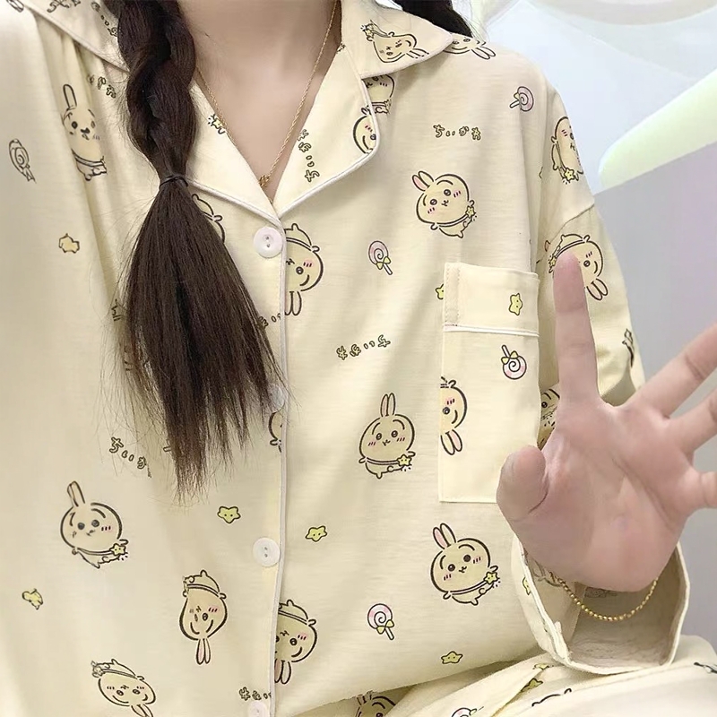 吉伊卡哇chiikawa乌萨奇睡衣女春