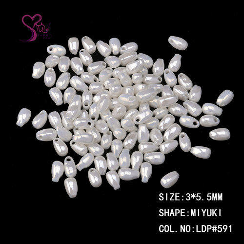 御幸LDP长水滴珠MIYUKI/3*5.5mm diy刺绣串珠饰品进口散珠591/250