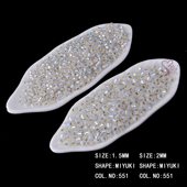 进口日本御幸MIYUKI古董珠1.6mm蛋白灌银DB221白色1.5mm2mm 551