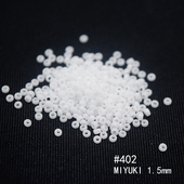 御幸MIYUKI米珠日本进口串珠DIY材料15 1.5mm实色瓷珠402特小
