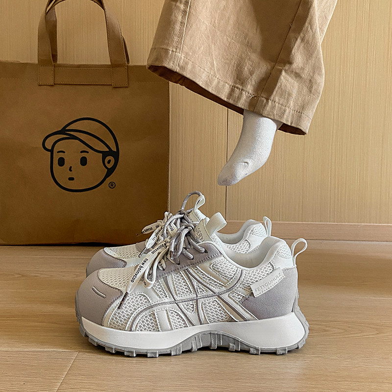 2026年新款春季厚底增高老爹鞋女鞋子网红百搭爆款休闲小白阿甘鞋,女鞋,时尚休闲鞋,淘宝优惠券,粉丝福利购,淘宝优惠卷