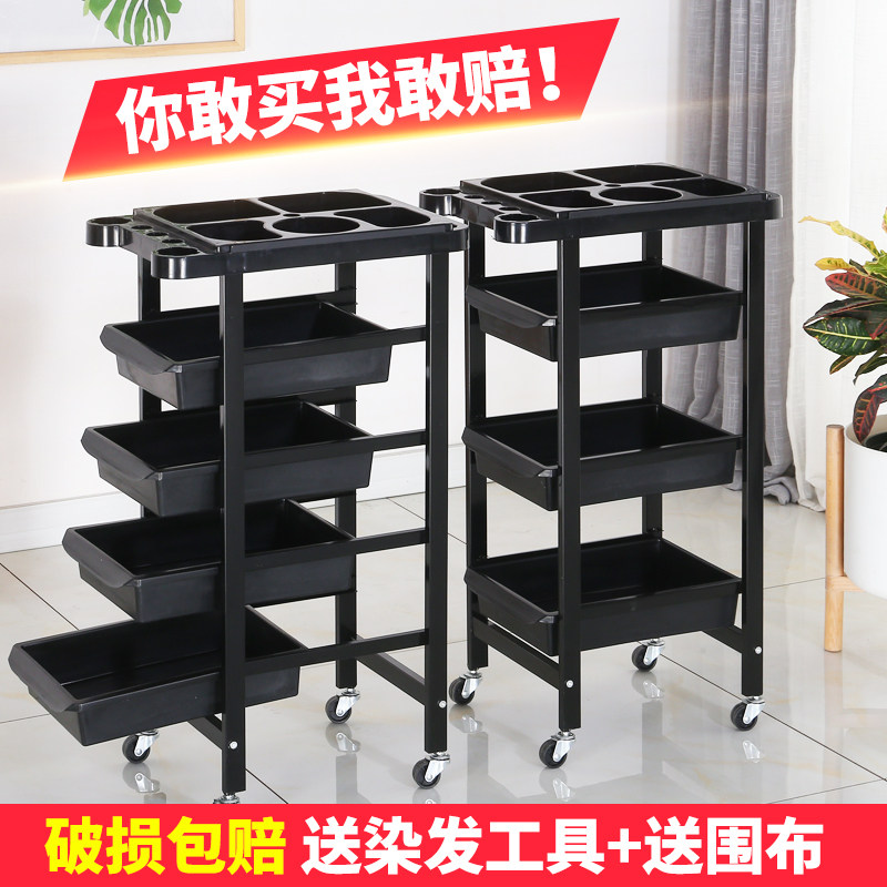 复古美发车发廊手推车杠车特价包邮美容小推车理发店烫染工具车