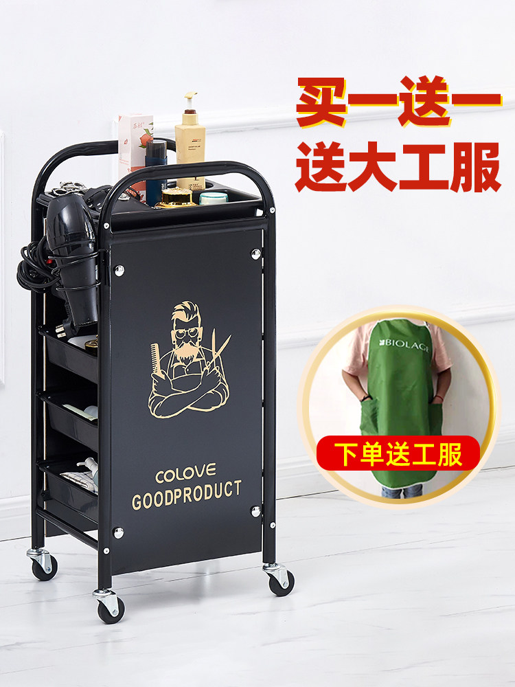 美发车发廊手推车特价包邮杠车美容小推车理发店烫染工具车复古