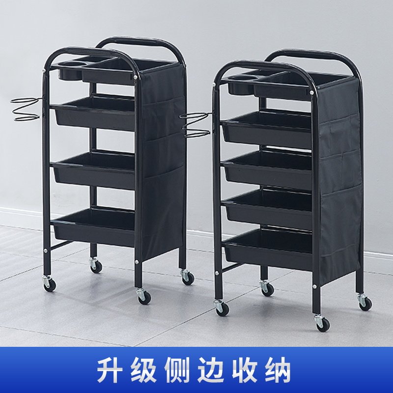 美发车发廊手推车杠车美容小推车理发店烫染工具车复古特价包邮