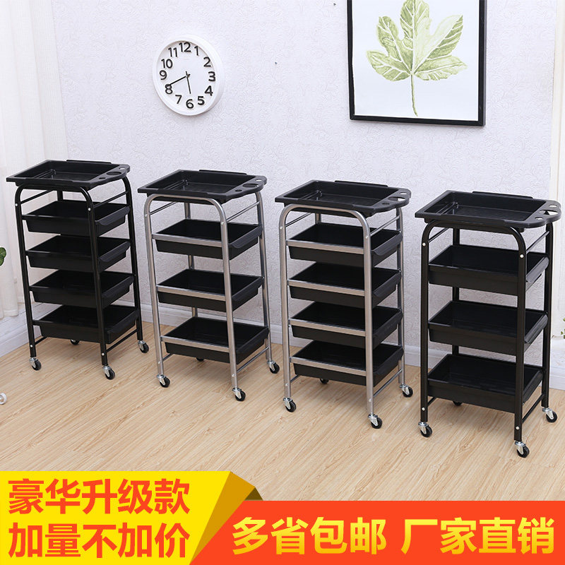 复古美发车发廊手推车杠车特价包邮美容小推车理发店烫染工具车