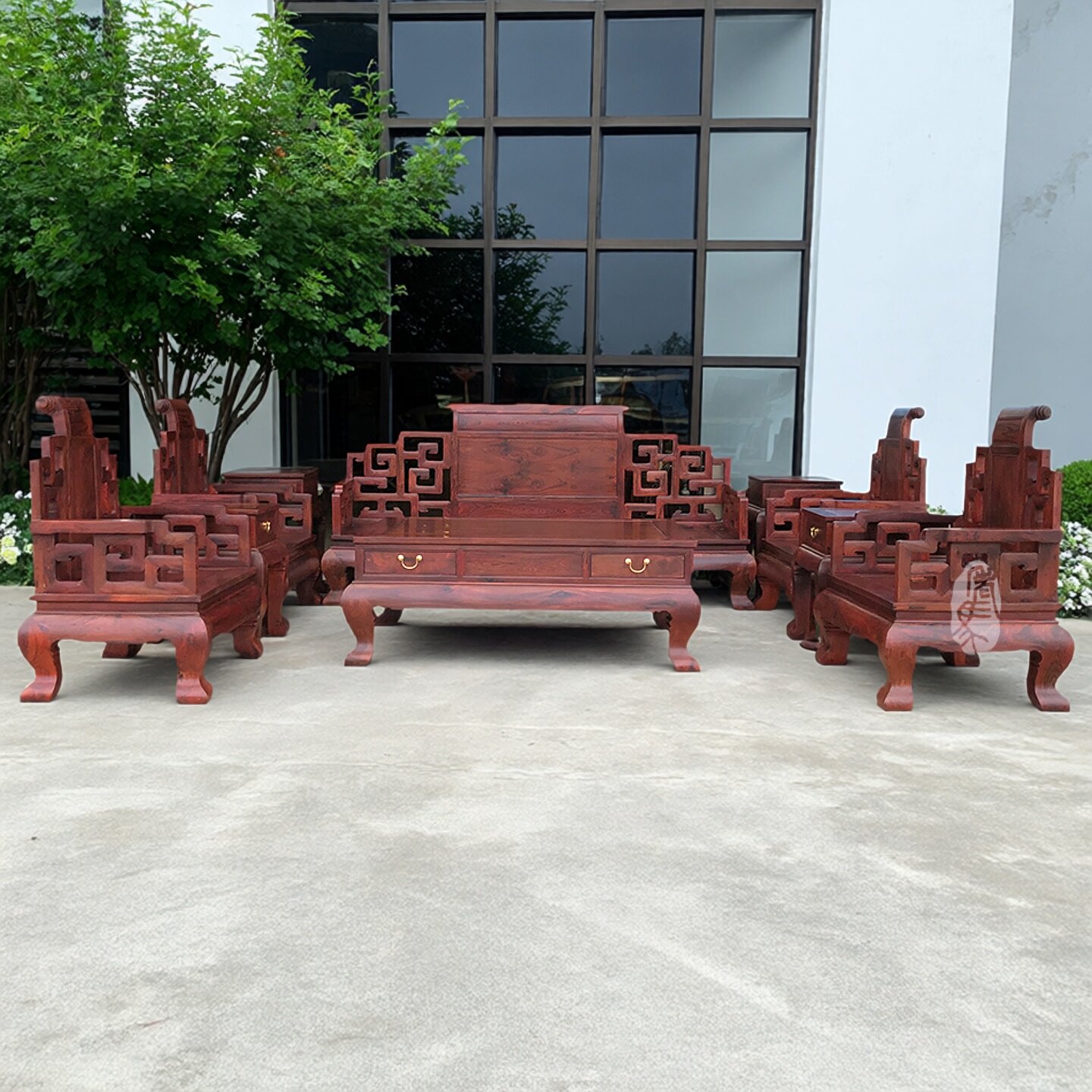 老挝仿古榫卯巴里黄檀红木家具