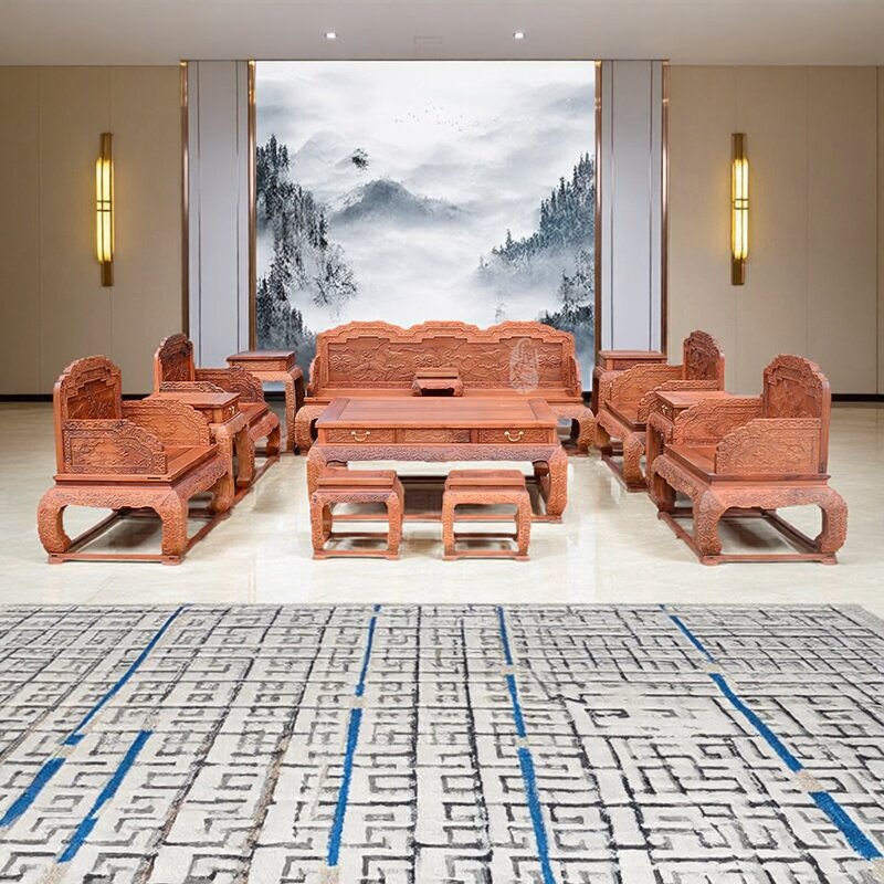 缅甸花梨木明清古典风客厅家具