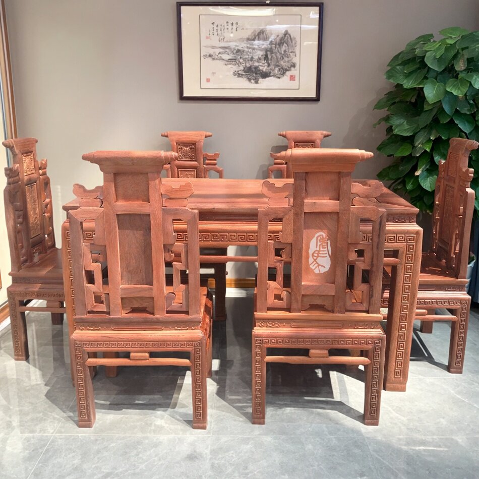 榫卯结构大果紫檀红木家具