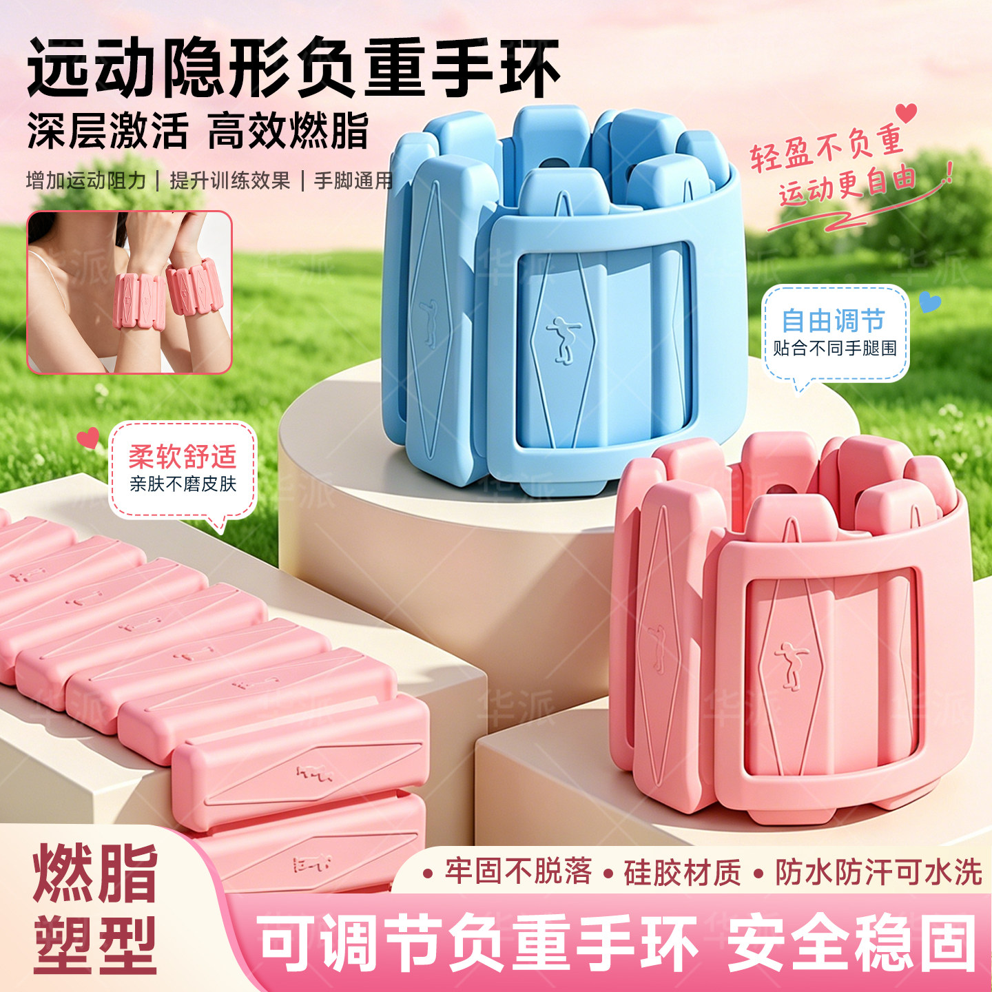 负重手环沙袋绑腿运动手臂手腕隐形配重可调节舞蹈生专用增肌抗阻