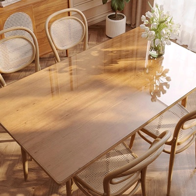 高清透明pvc软玻璃桌垫防水防油防烫茶几餐桌桌布可裁剪定制磨砂