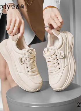 香香莉2024秋新款女鞋软底面包鞋超轻学生百搭运动休闲鞋女27861