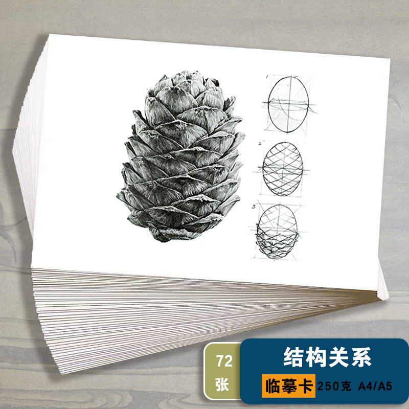 儿童创意美术卡片素描基础步骤参考结构关系少儿美术画画范本72张