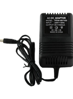 包邮6V1A 220V转6V线性变压器DC6V1000mA儿童汽车直流电源适配器