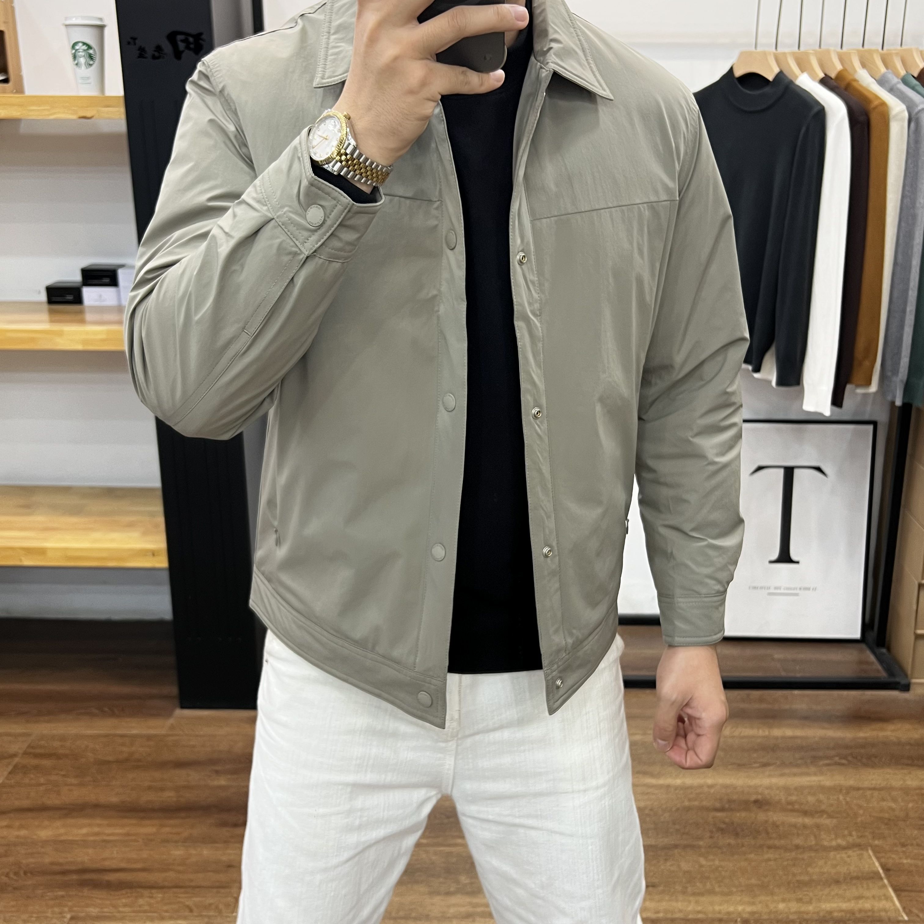 男士休闲潮流简约百搭保暖羽绒服