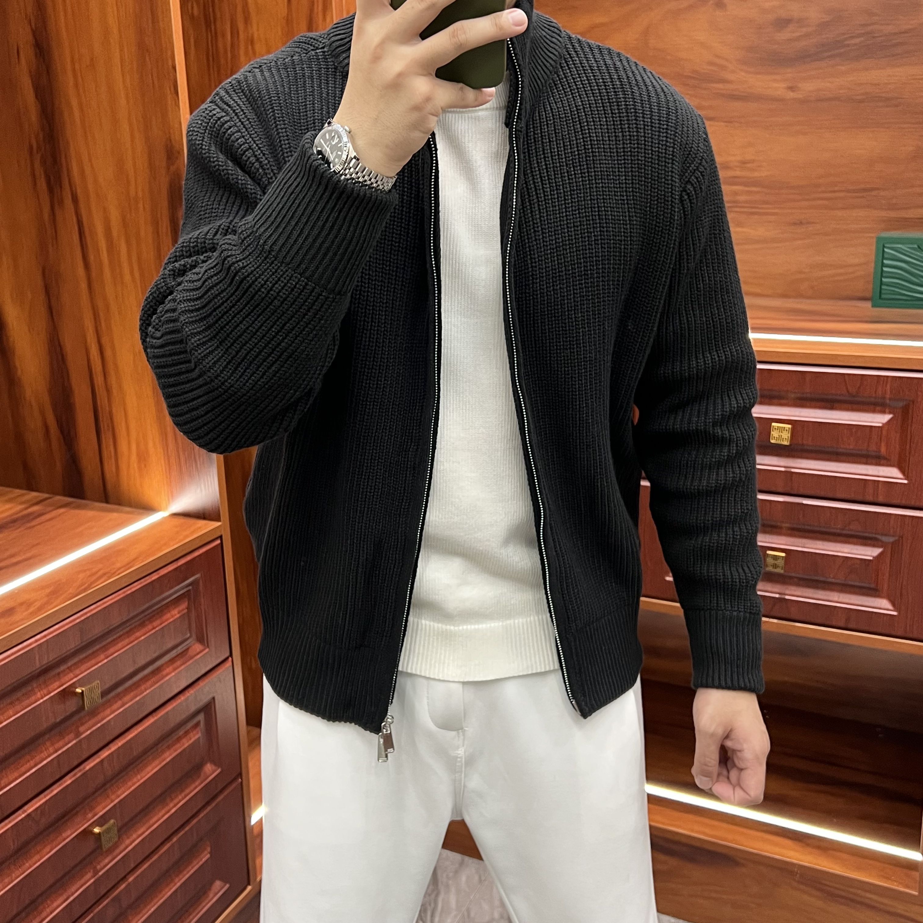 田先生秋冬修身百搭针织衫男毛衣