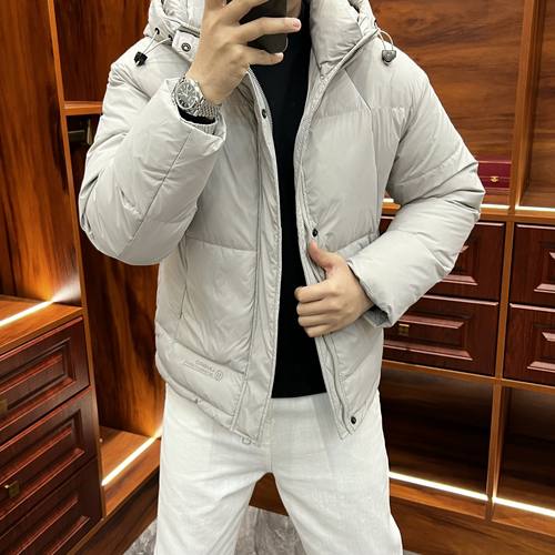 时尚都市中老年连帽款羽绒服保暖