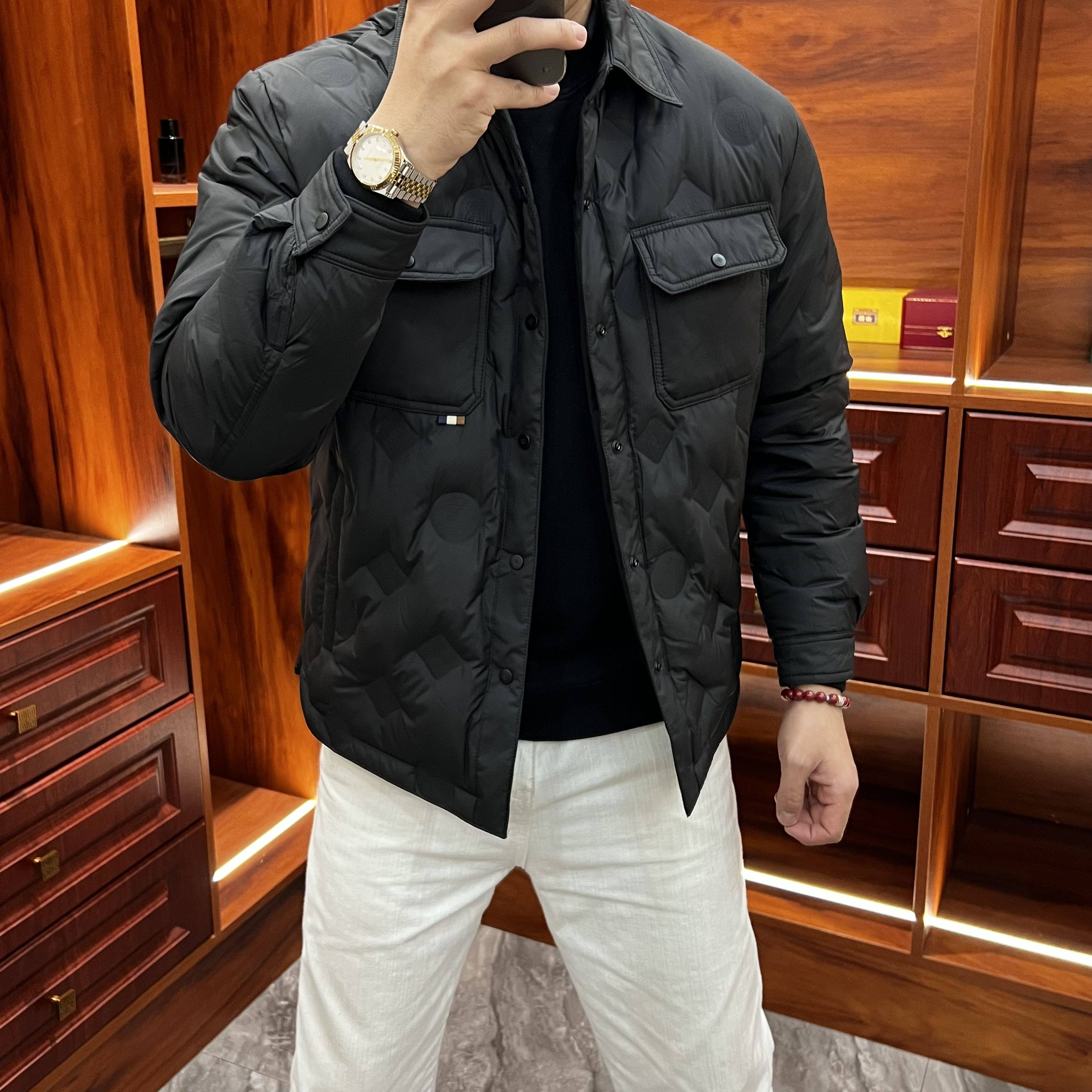 轻薄羽绒服男士新款复古纯色翻领夹克高品质商务休闲保暖外套潮流,男装,羽绒服,淘宝优惠券,粉丝福利购,淘宝优惠卷