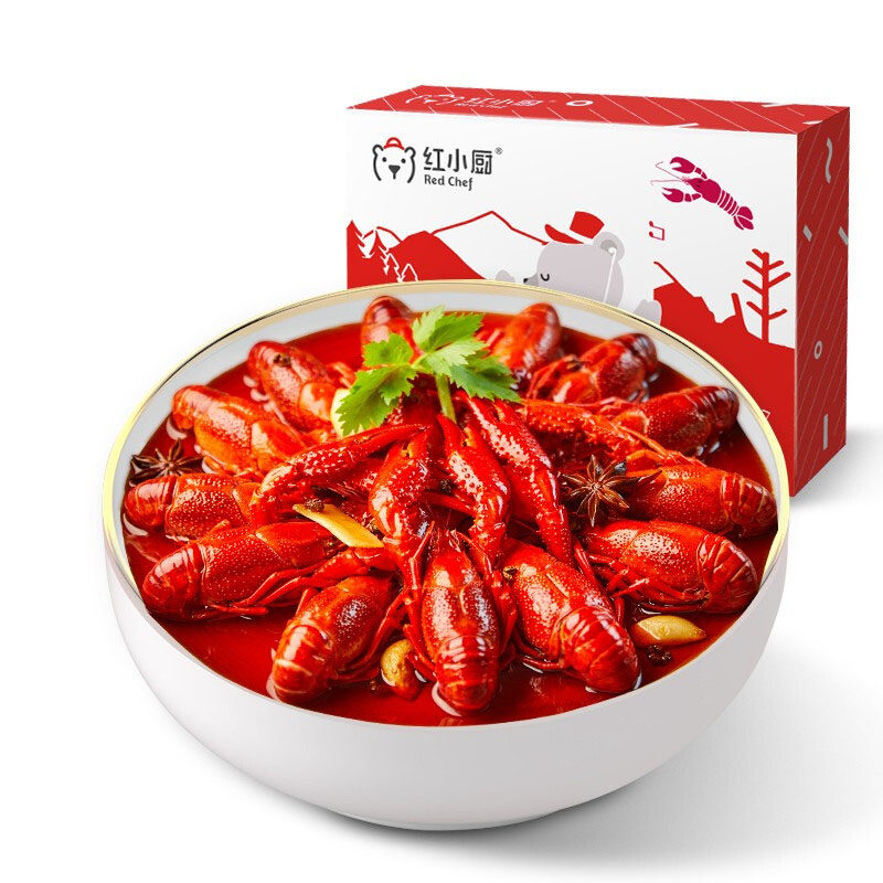红小厨小龙虾麻辣味蒜蓉味十三香味冷冻新鲜即食熟食虾商用货包邮