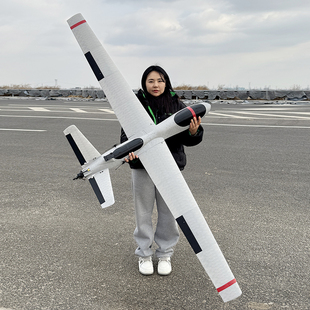 2.2米大翼展泰坦复仇者固定翼航模飞机FPV遥控MQ无人机尾推3D打印