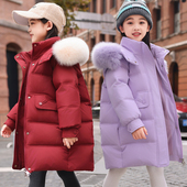 新款 女孩加厚保暖外套特价 巴拉赫中大童儿童羽绒服女童中长款 童装