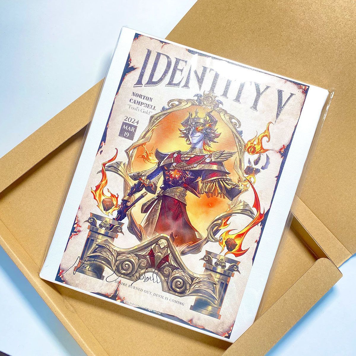 正版日谷第五人格周边生日谷生日版画签名约瑟夫守夜人勘探隐士