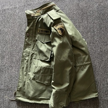户外军迷服饰野战M65风衣男秋冬登山服加棉工装外套二战美军风衣