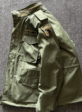 户外军迷服饰野战M65风衣男秋冬登山服加棉工装外套二战美军风衣