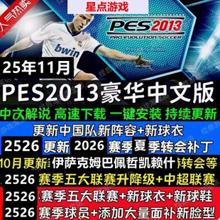 中文2026赛季 欧冠英超德甲中超下载 PC一键安装 实况足球pes2013