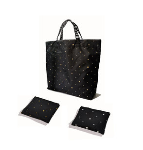 日本款BEAMSJAPAN经典金星星男女尼龙环保摺叠时尚手挽中号小号袋