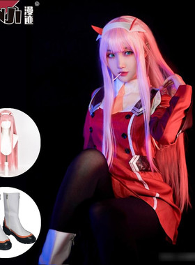 DARLING in the FRANXX女主02cos服队鹤望兰cosplay衣服假发