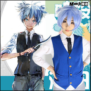 暗杀教室潮田渚COS 日常全套校服制服假发动漫cosplay男女衣服装