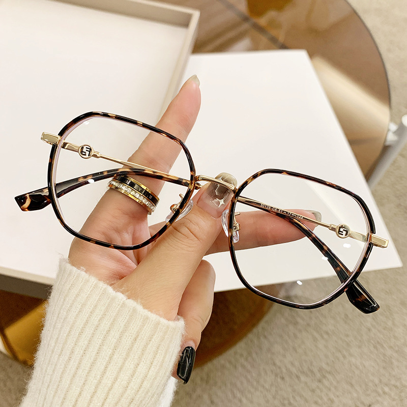 复古玳瑁色防蓝光镜近视