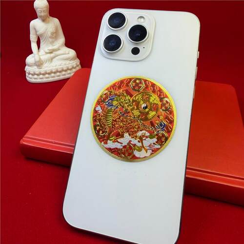 化解开门见鞋柜五帝钱麒麟化解入户门鞋柜净秽迎财天官赐福门贴