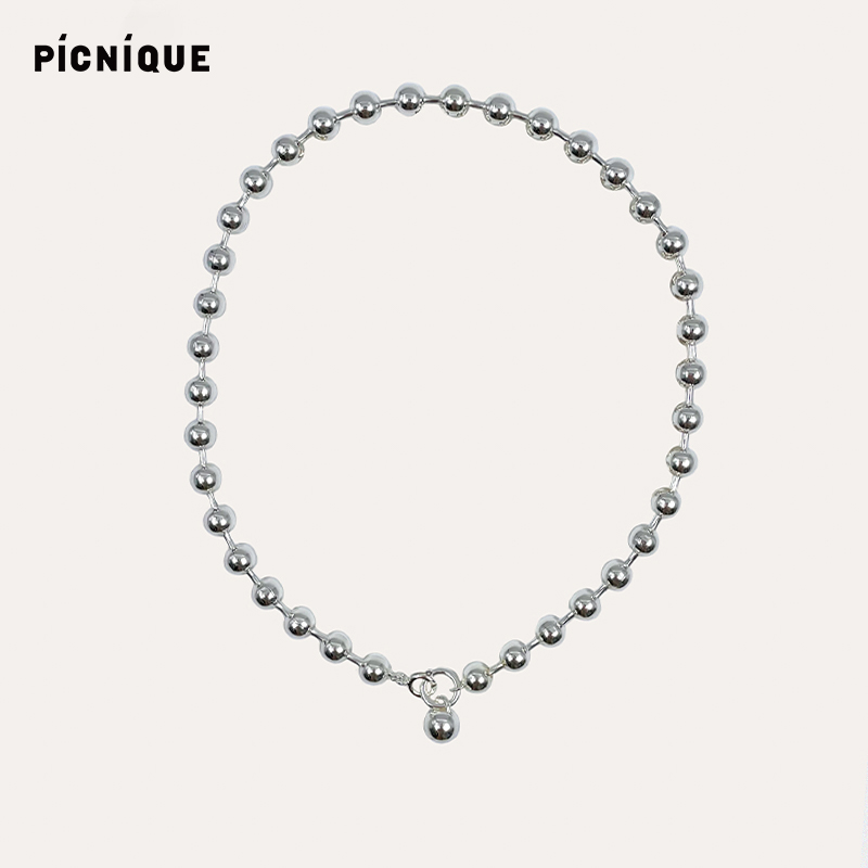 Picnique 简约铃铛小圆球项链 925银铜镀银经典百搭项链