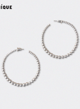 李一桐同款 Picnique大珠小珠圆满hoop耳圈耳环