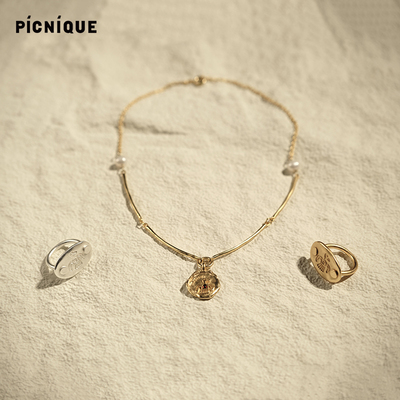 Picnique小鹰警长珍珠链条项链