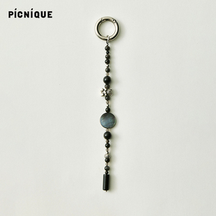 Picnique x RandomPiece 小熊银曜石串珠包挂