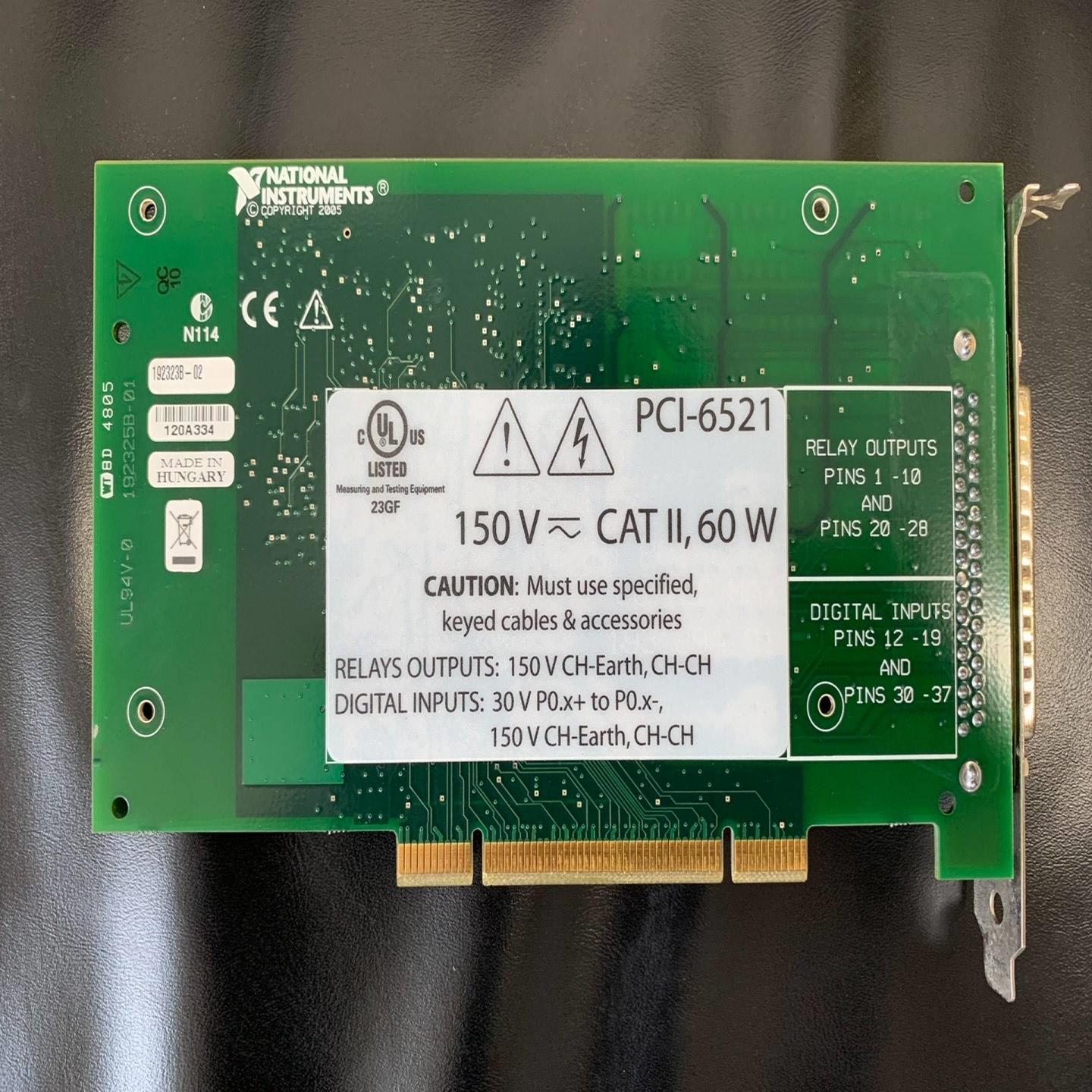 配件美国NI  PCI-6521 欢迎咨询议价
