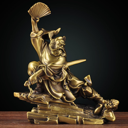 钟馗铜像客厅黄铜中式