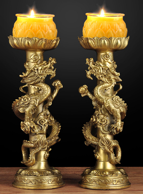 烛台家居客厅寺庙佛前创意摆件