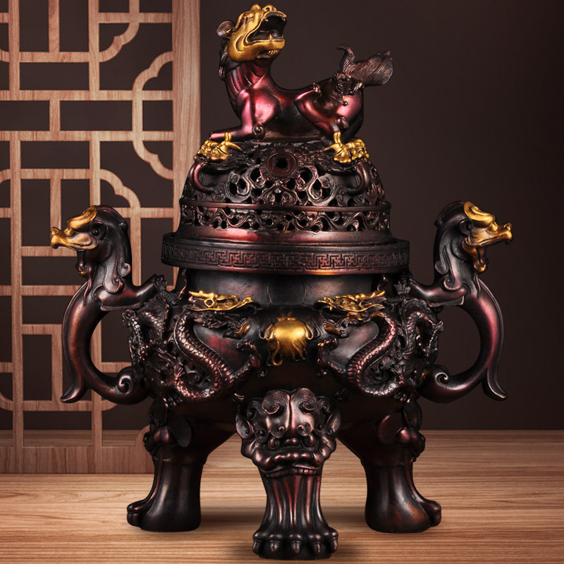 彩铜天狗香炉摆件香熏炉禅室静心修禅茶室香道香炉家用室内香薰炉,家居饰品,桌面摆件,淘宝优惠券,粉丝福利购,淘宝优惠卷