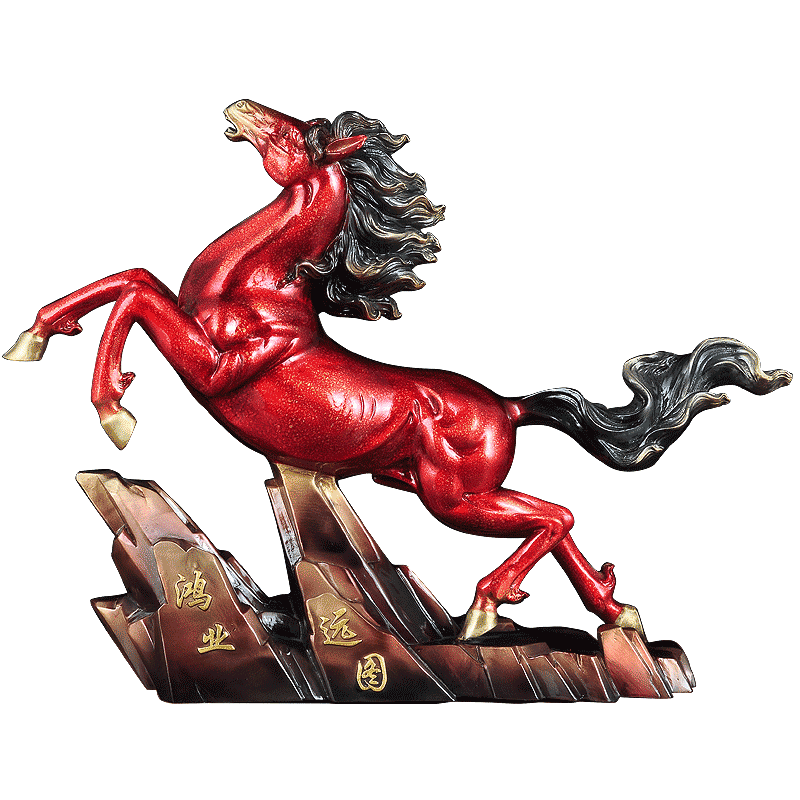 招财红色马到成功领导开业礼品