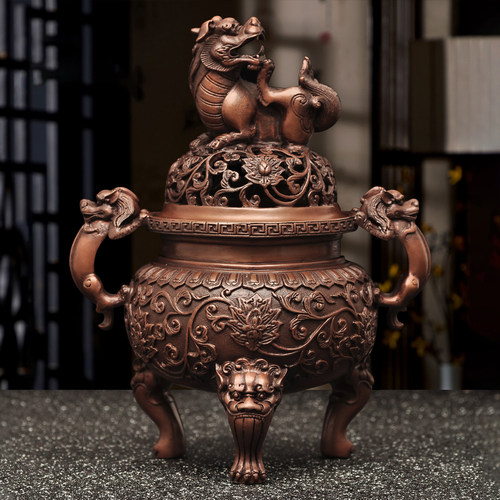 紫铜大明檀香炉禅室香道茶道静心
